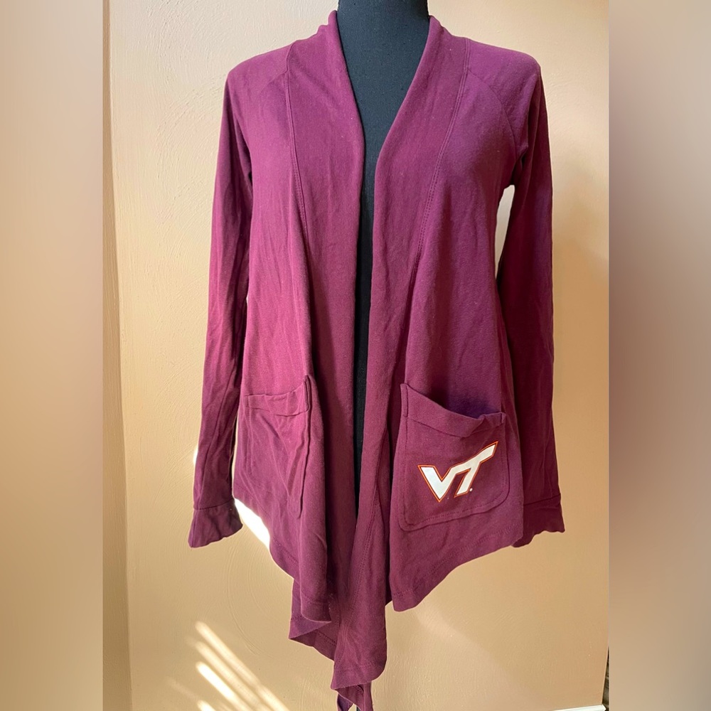 Virginia Tech Women’s Cardigan in Maroon